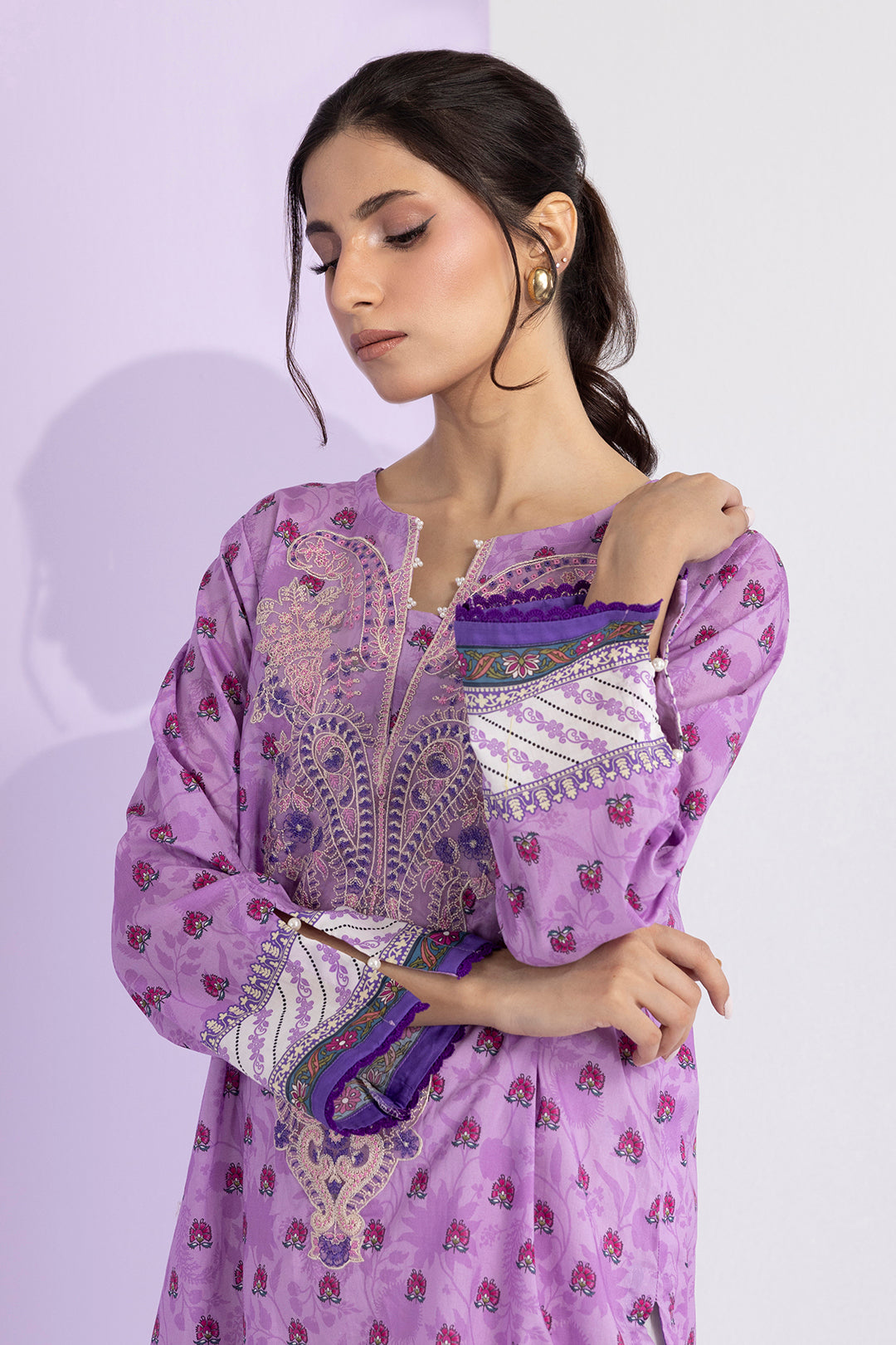Embroidered Kurta Dupatta - 1430