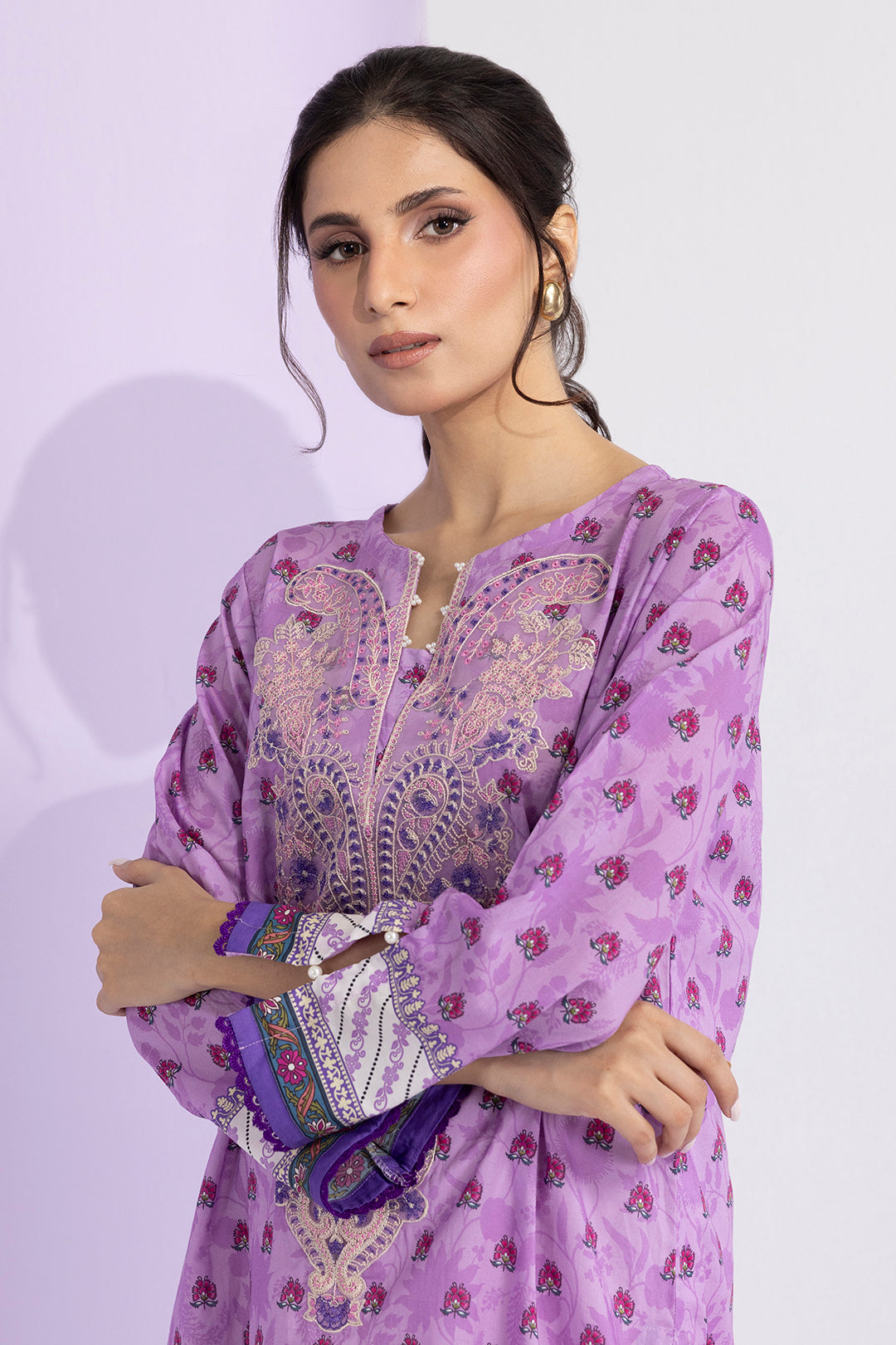 Embroidered Kurta Dupatta - 1430