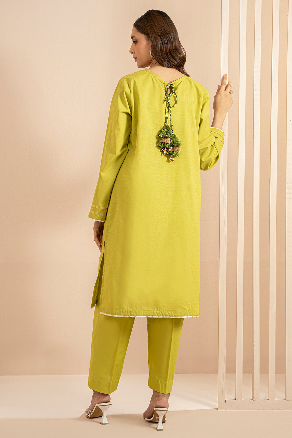 Embroidered Kurta Trouser - 1446