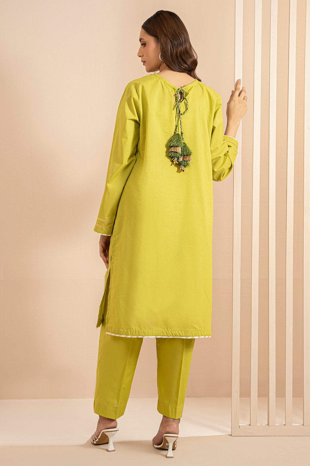 Embroidered Kurta Trouser - 1446