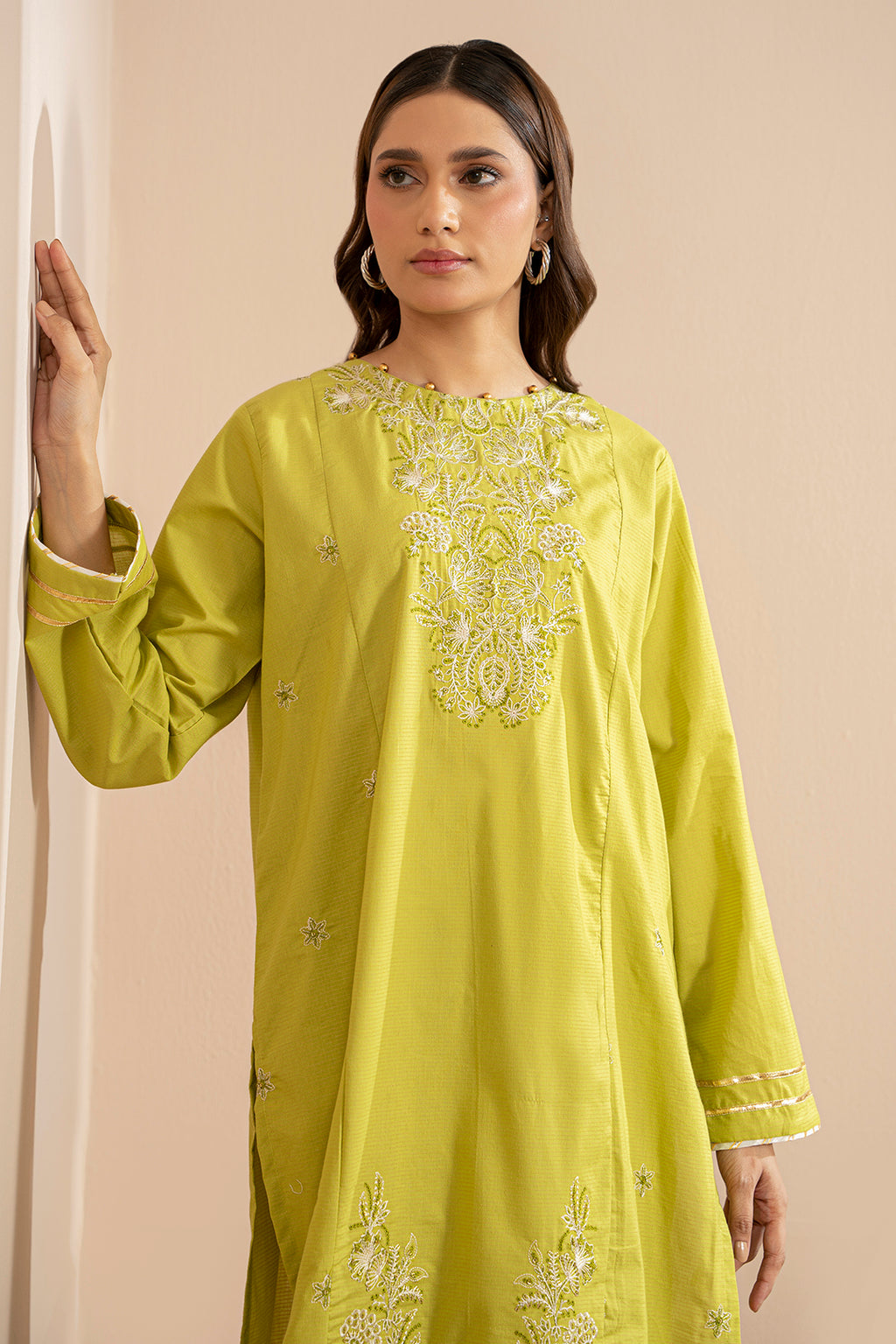 Embroidered Kurta Trouser - 1446