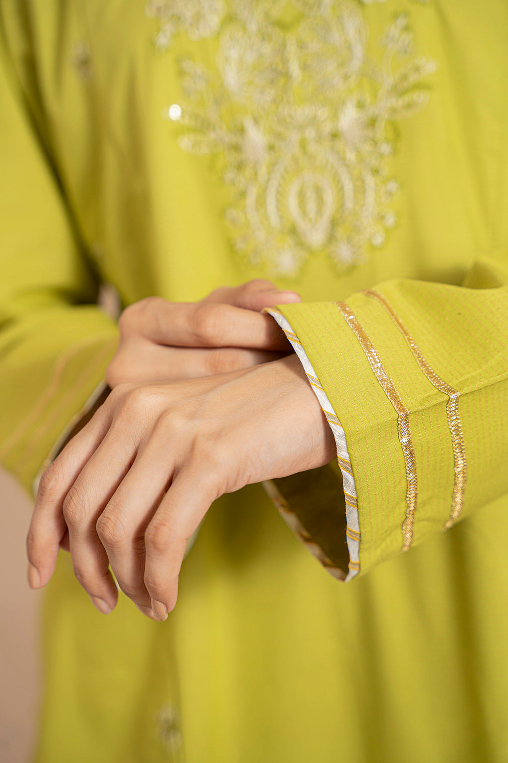 Embroidered Kurta Trouser - 1446