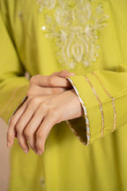 Embroidered Kurta Trouser - 1446