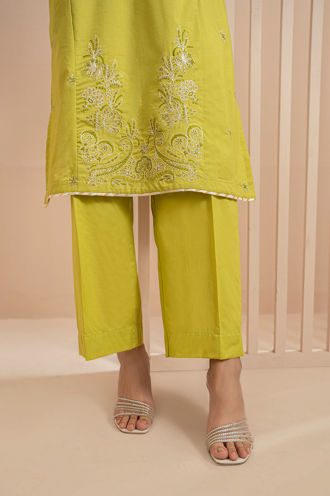 Embroidered Kurta Trouser - 1446