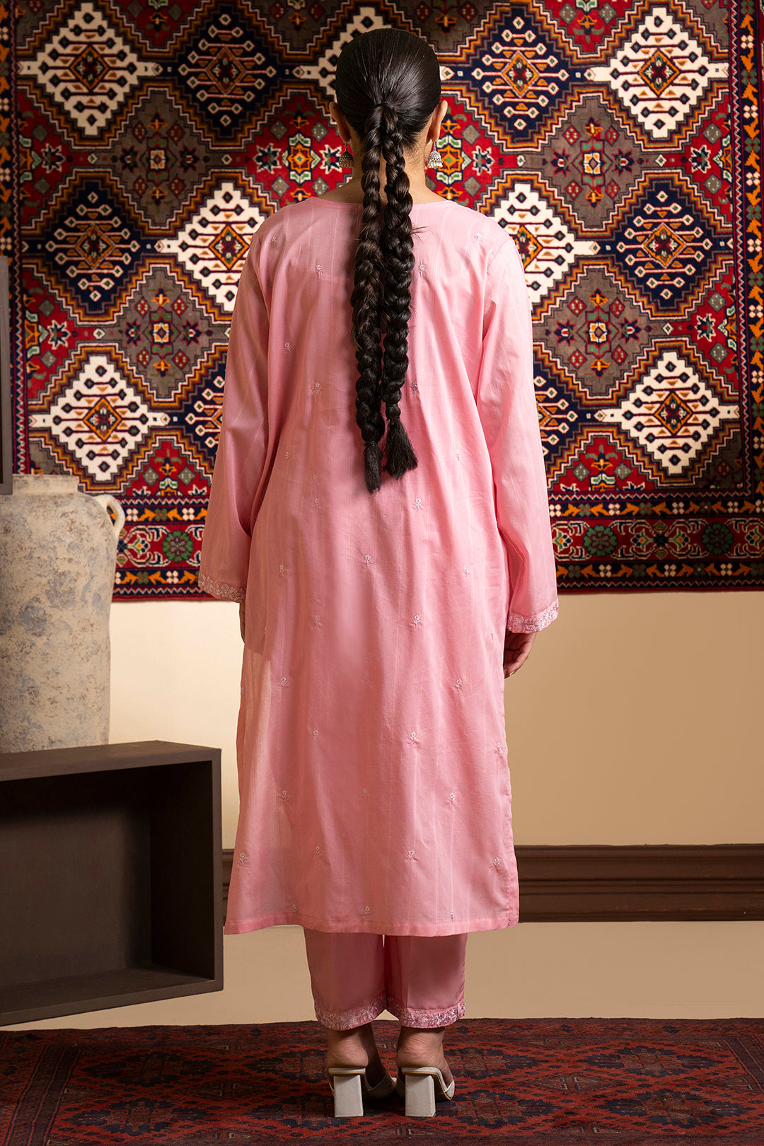 Embroidered Kurta Trouser - 1447