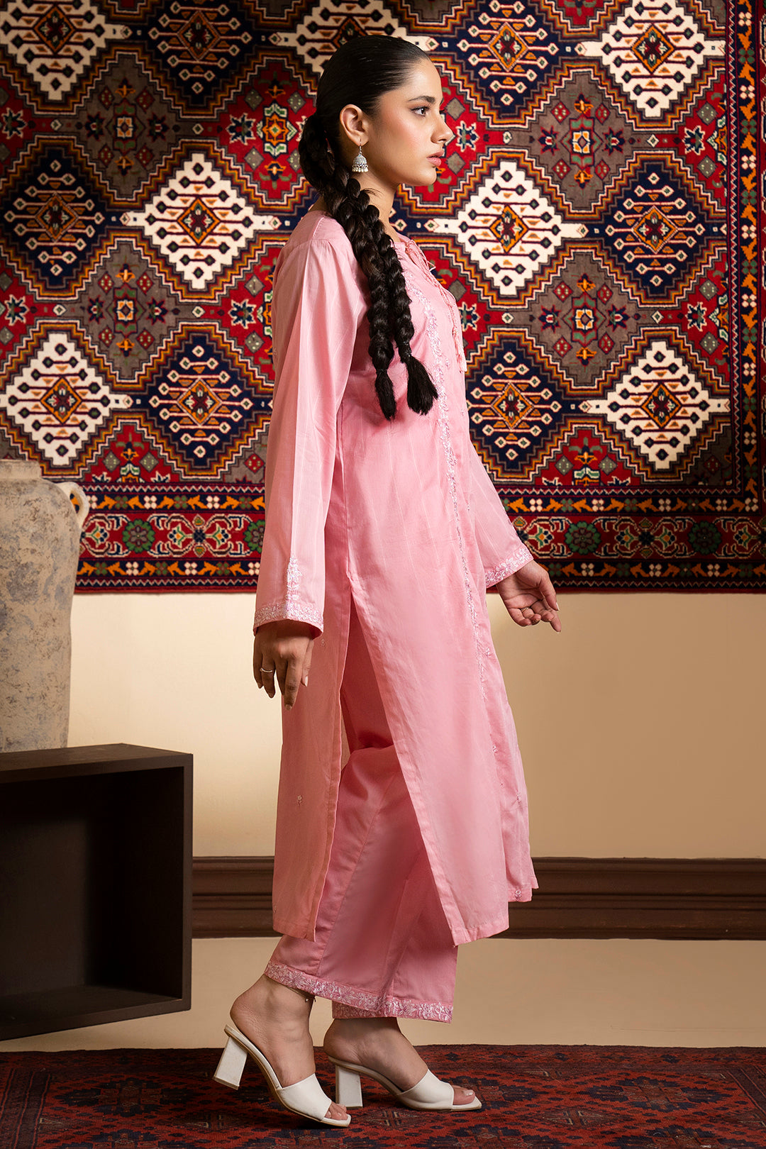 Embroidered Kurta Trouser - 1447