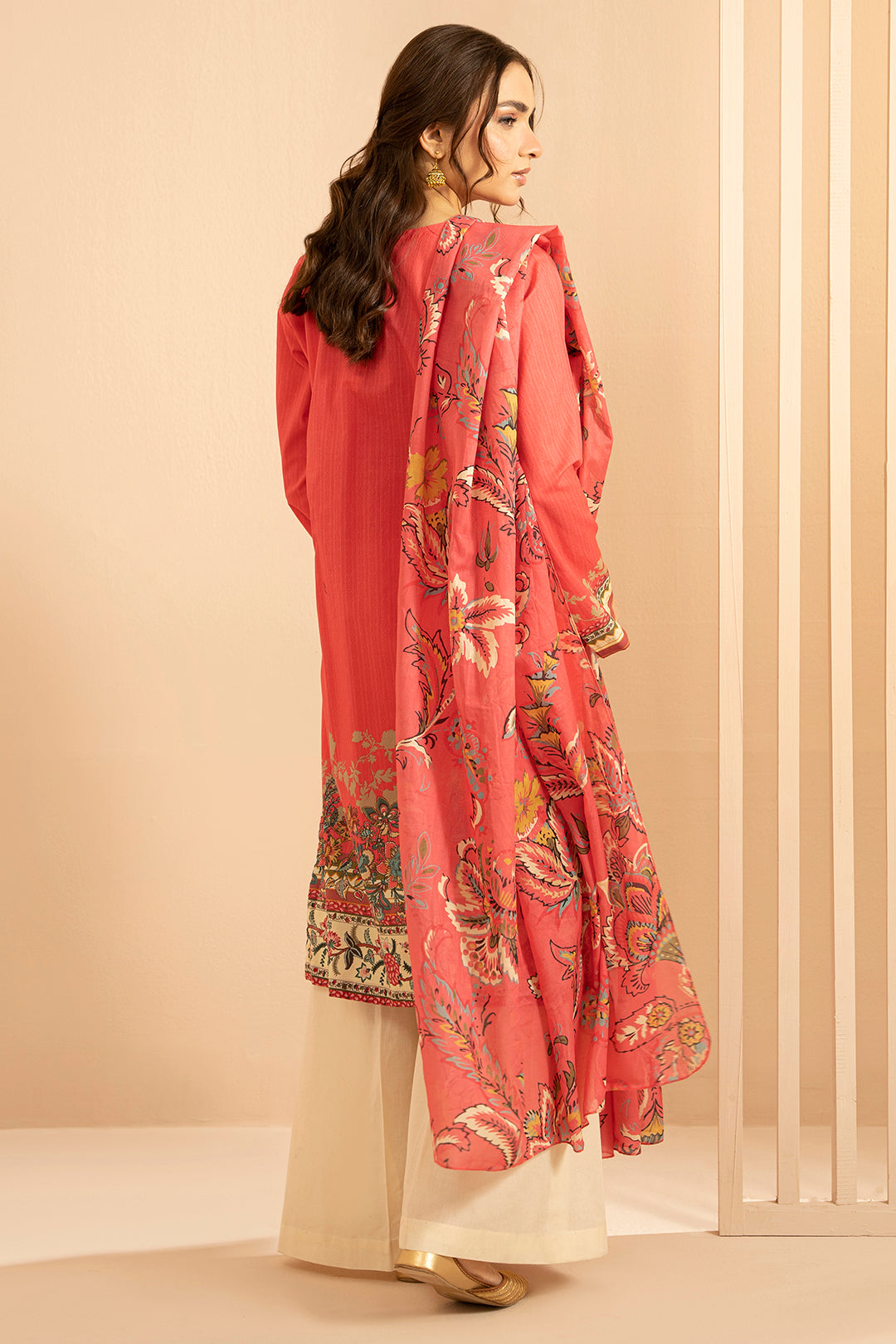 Embroidered Kurta Dupatta - 1477