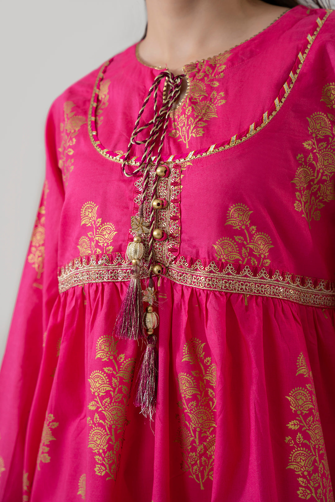 Embroidered Kurta Trouser - 1484
