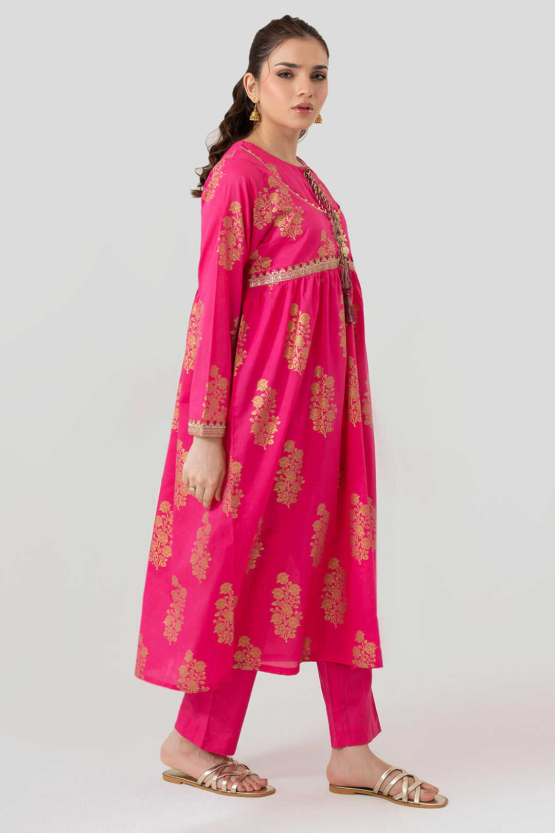 Embroidered Kurta Trouser - 1484