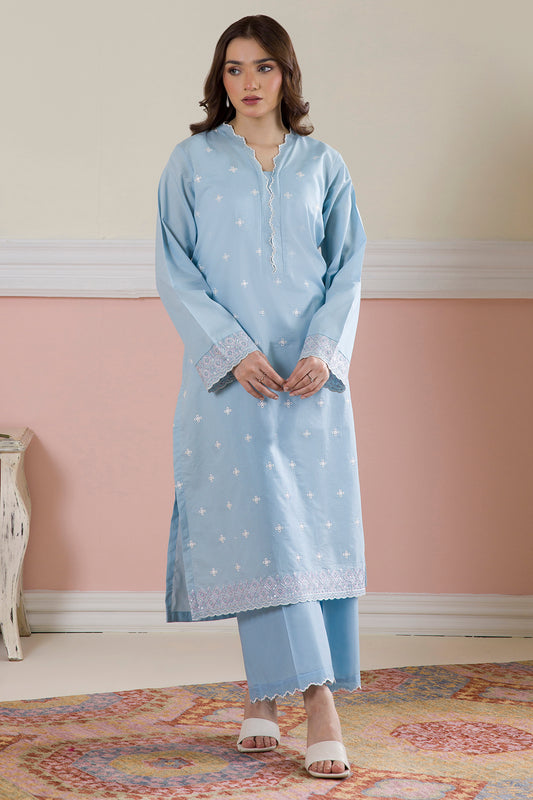 Embroidered Kurta Trouser - 1485