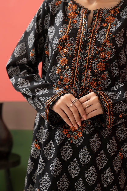 Embroidered Kurta Dupatta - 1506