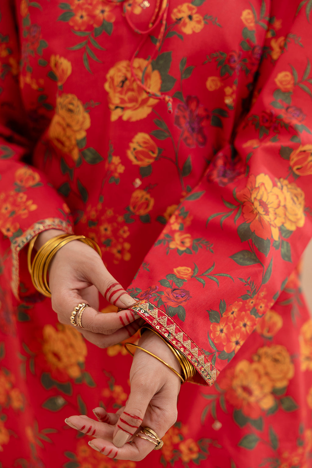 Embroidered Gharara Suit - 1512