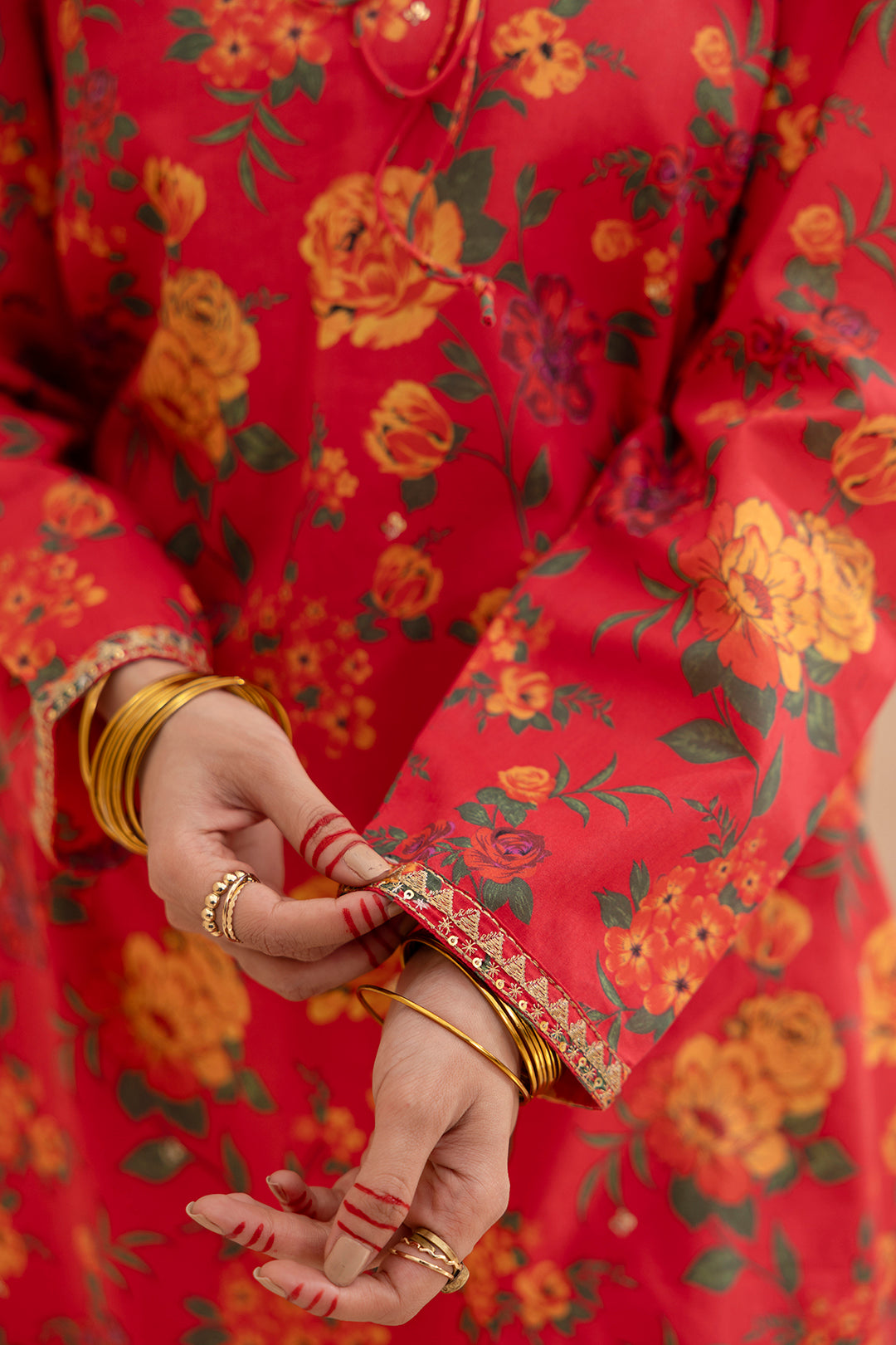 Embroidered Gharara Suit - 1512