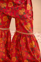 Embroidered Gharara Suit - 1512