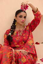 Embroidered Gharara Suit - 1512