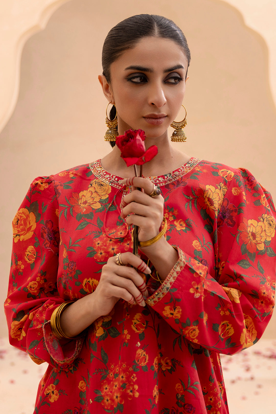 Embroidered Gharara Suit - 1512