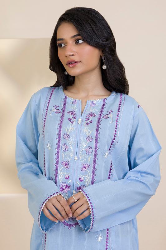 Embroidered Kurta Trouser - 1513
