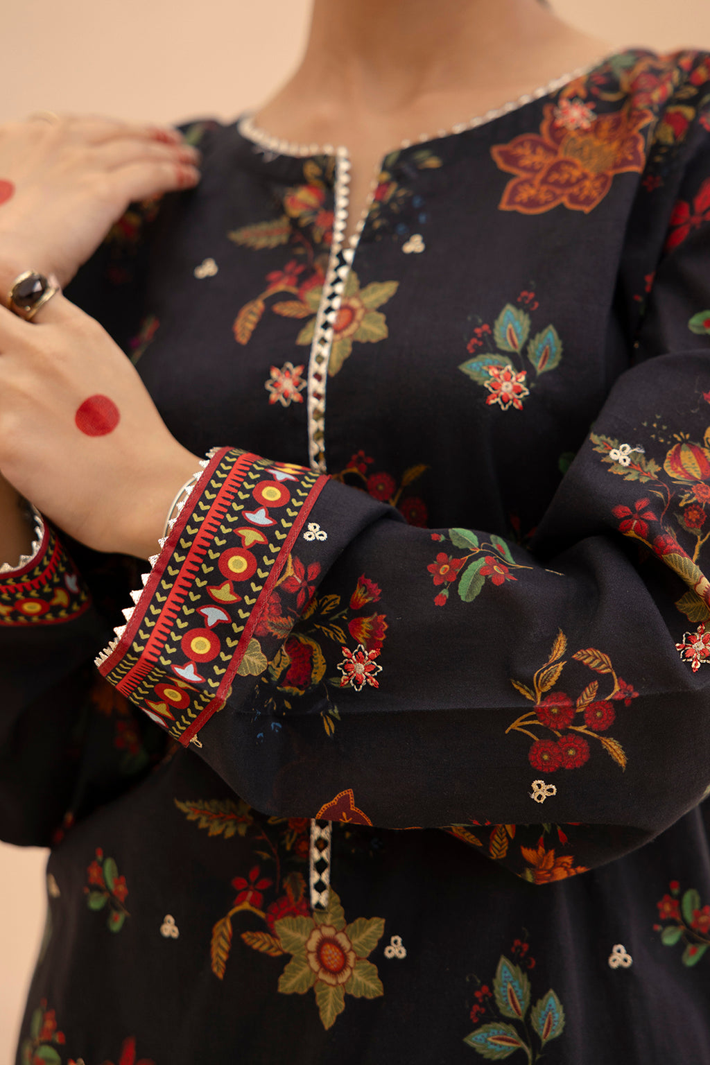 Embroidered Gharara Suit - 1514