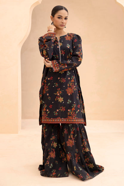 Embroidered Gharara Suit - 1514
