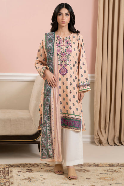 Embroidered Kurta Dupatta - 1551