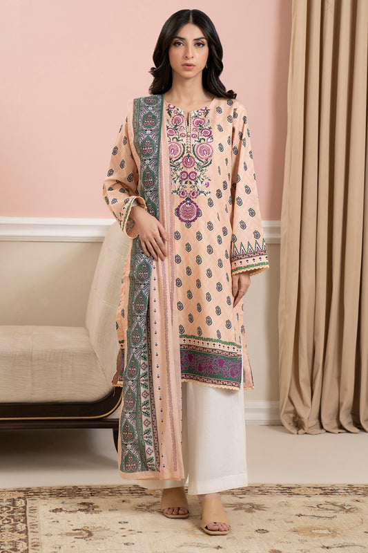 Embroidered Kurta Dupatta - 1551