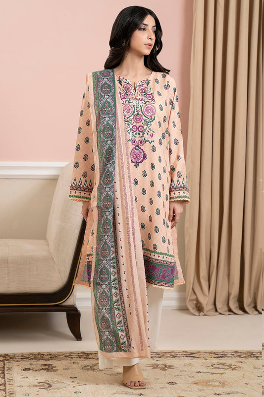 Embroidered Kurta Dupatta - 1551