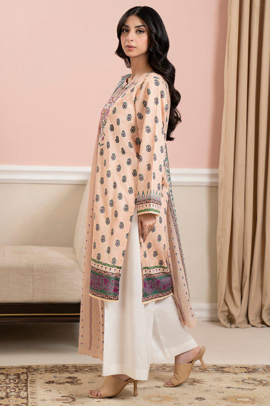 Embroidered Kurta Dupatta - 1551