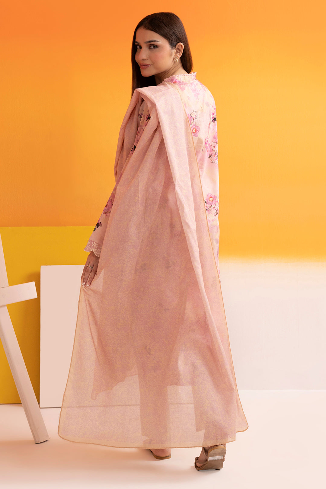 Embroidered Kurta Dupatta - 1552