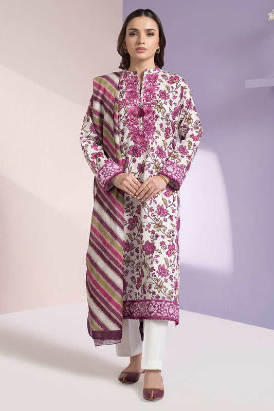 Embroidered Kurta Dupatta - 1553