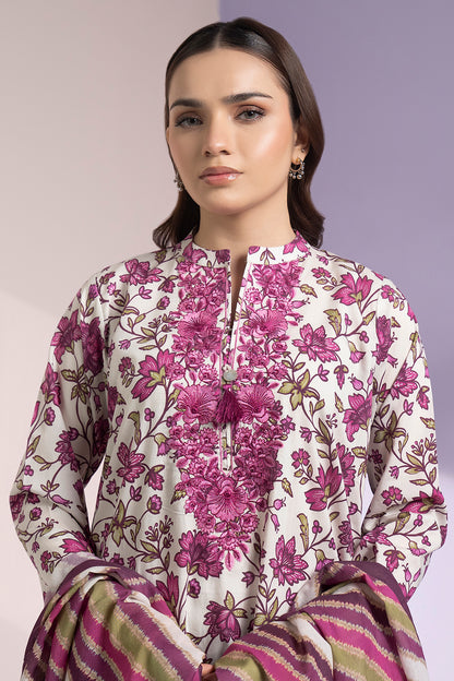 Embroidered Kurta Dupatta - 1553