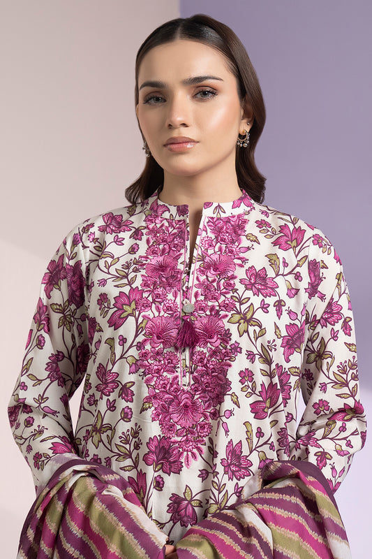Embroidered Kurta Dupatta - 1553