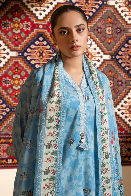 Embroidered Kurta Dupatta - 1609