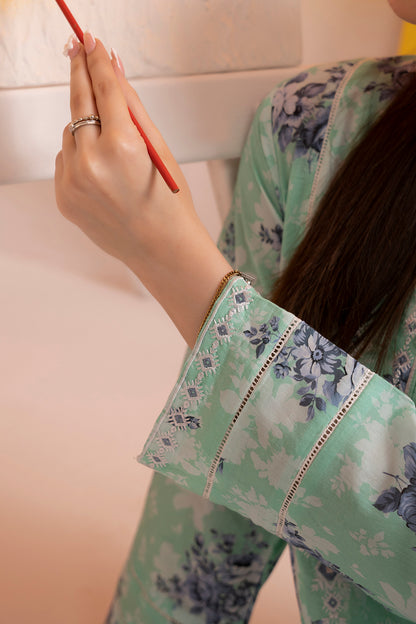 Embroidered Kurta Dupatta - 1610