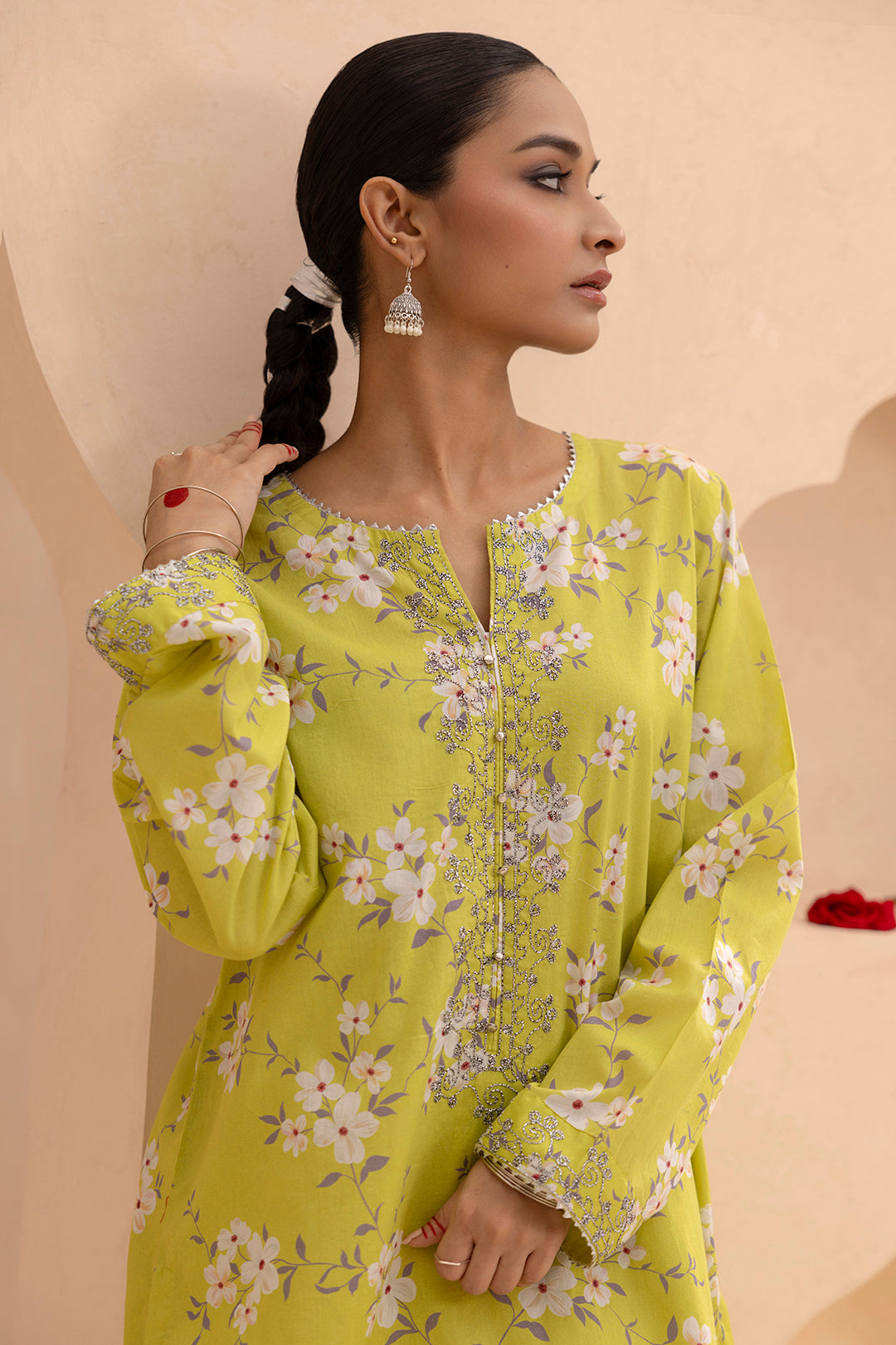 Embroidered Gharara Suit - 1614