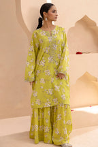 Embroidered Gharara Suit - 1614