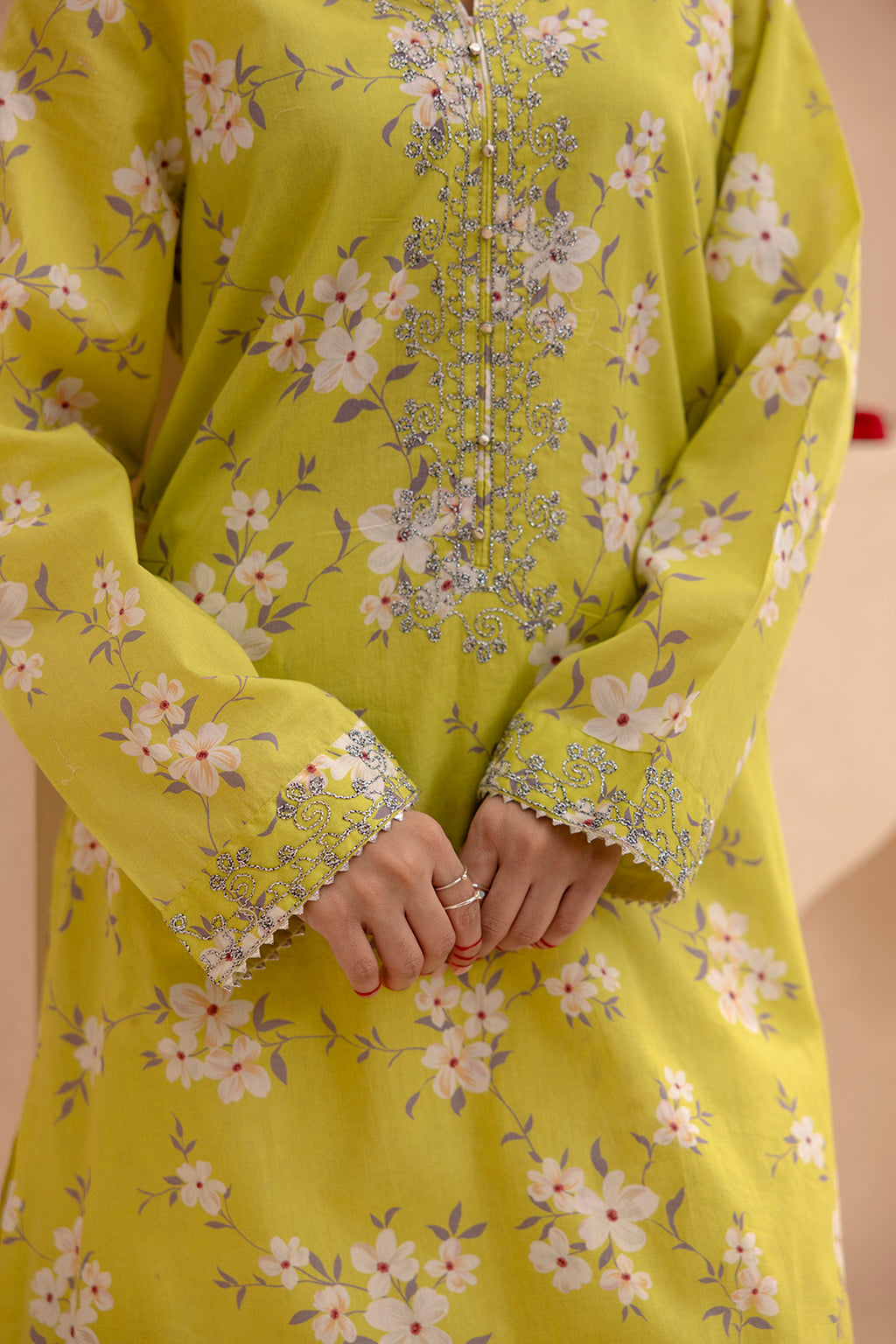 Embroidered Gharara Suit - 1614