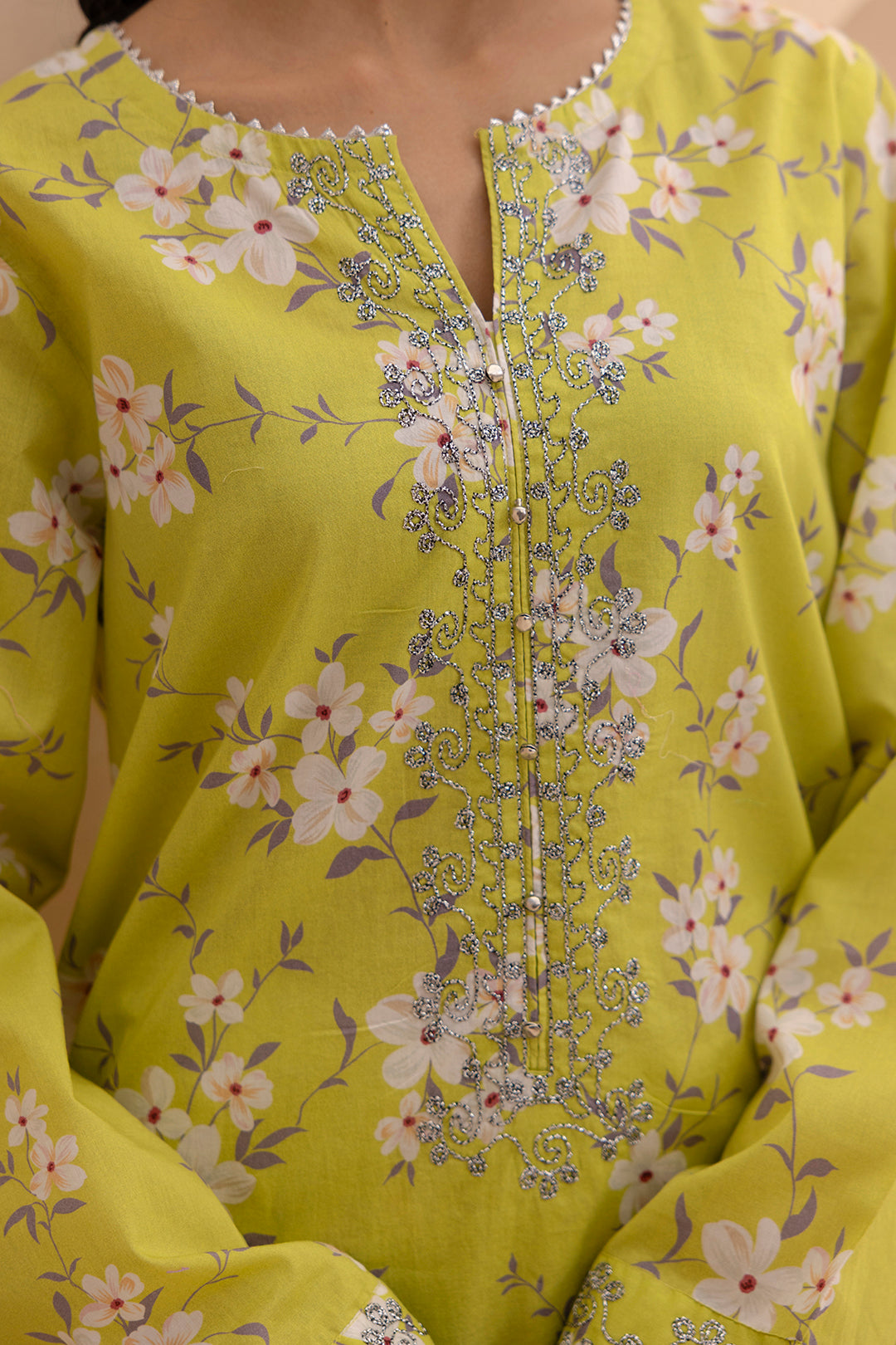 Embroidered Gharara Suit - 1614