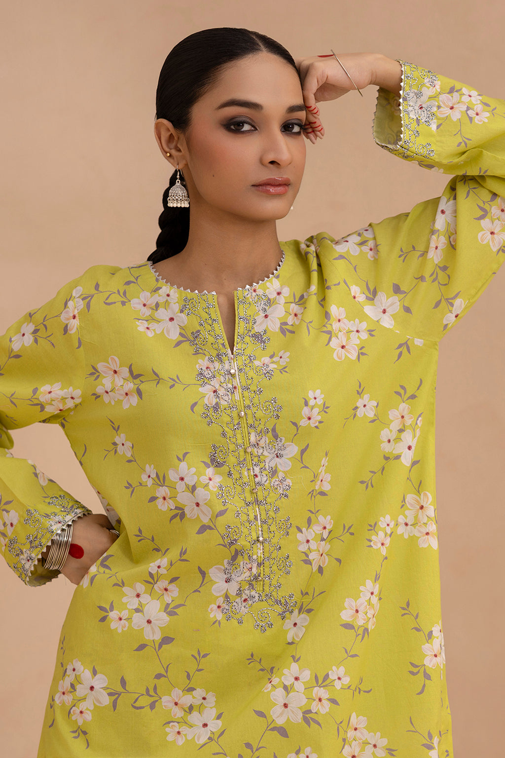 Embroidered Gharara Suit - 1614