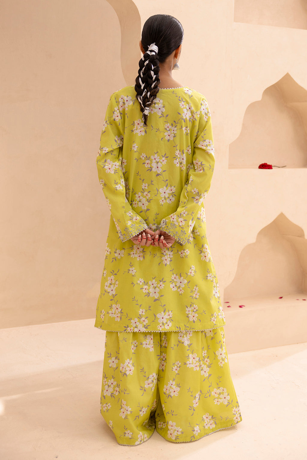 Embroidered Gharara Suit - 1614