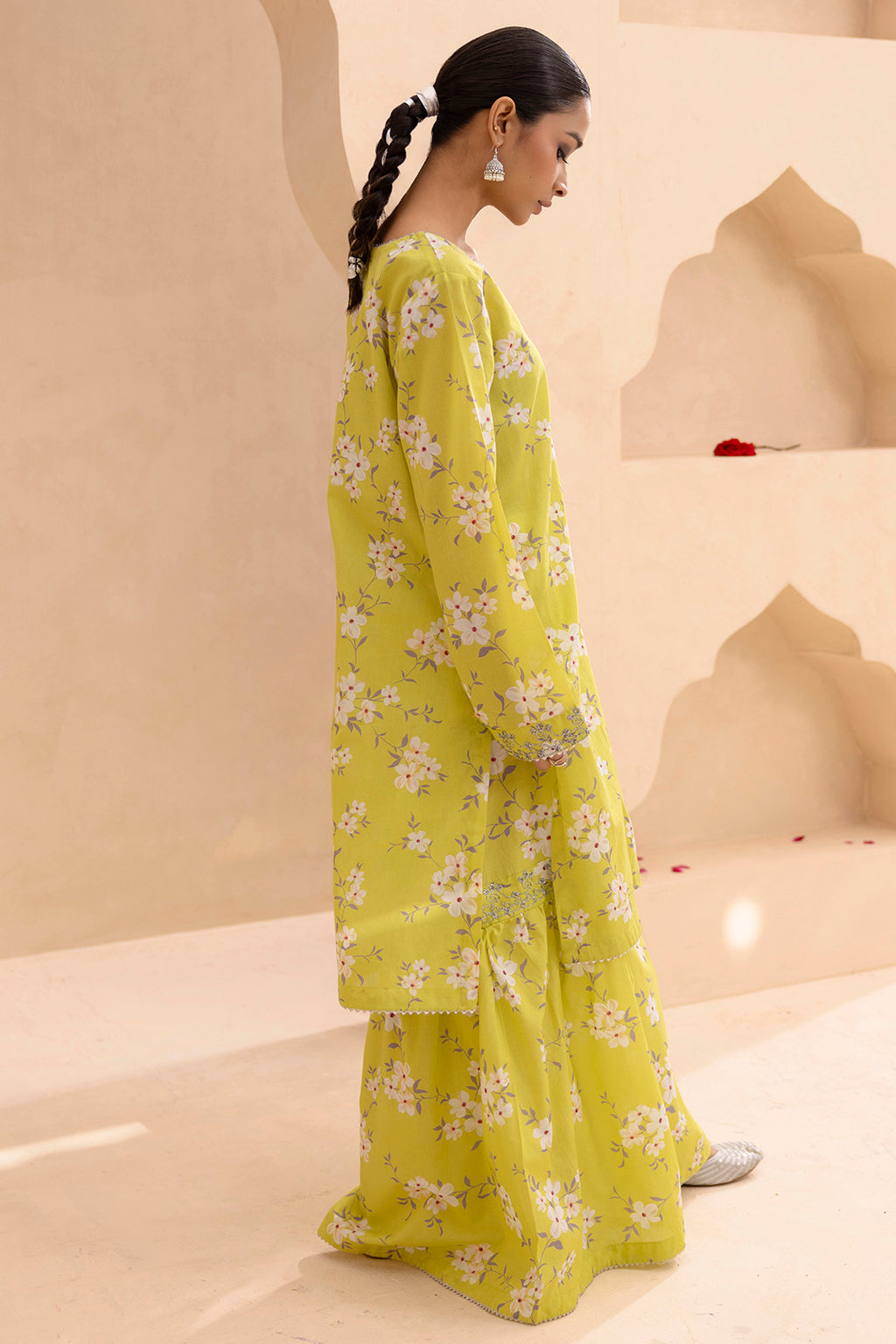 Embroidered Gharara Suit - 1614