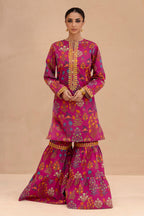 Embroidered Gharara Suit - 1616