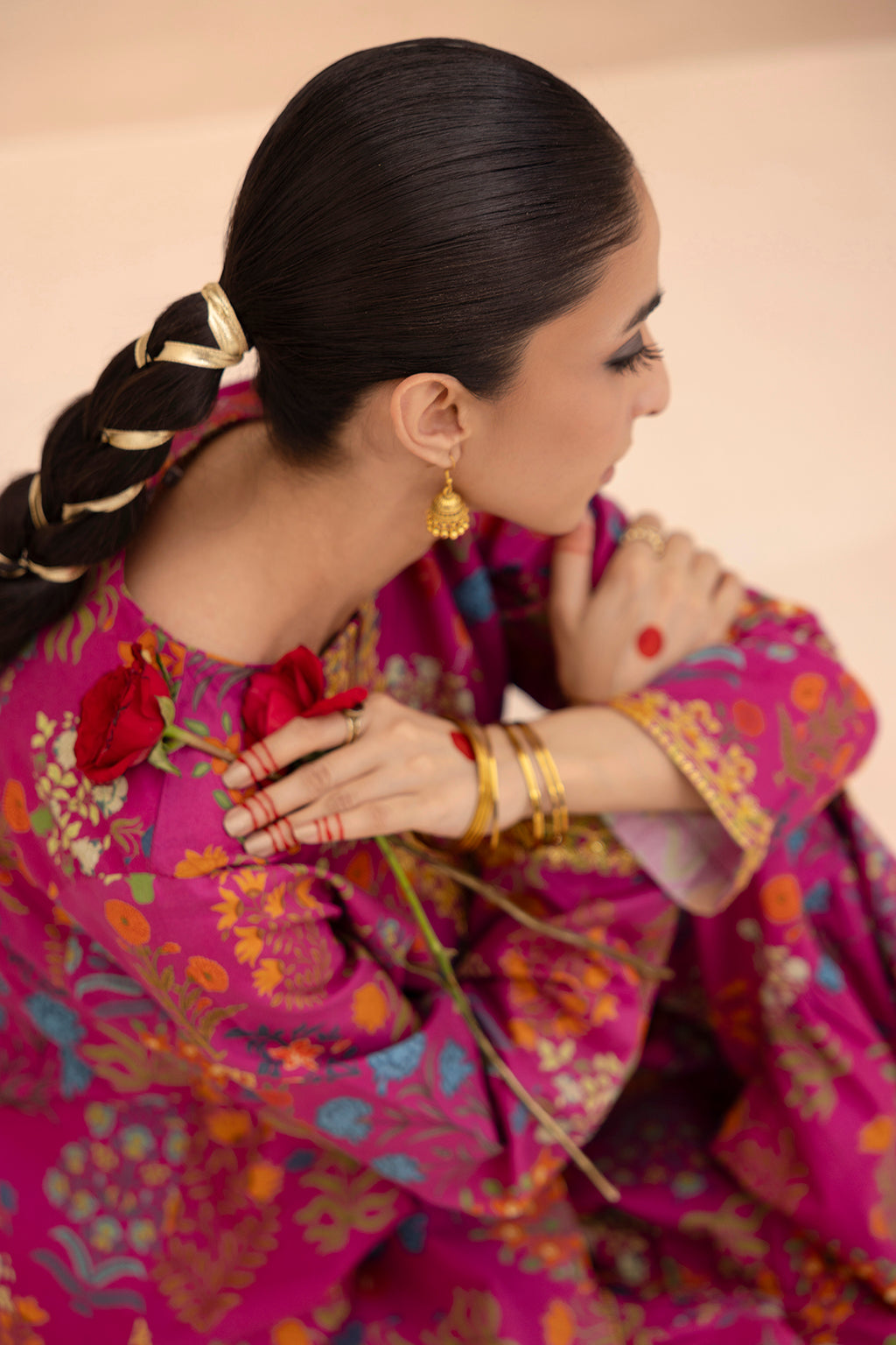 Embroidered Gharara Suit - 1616