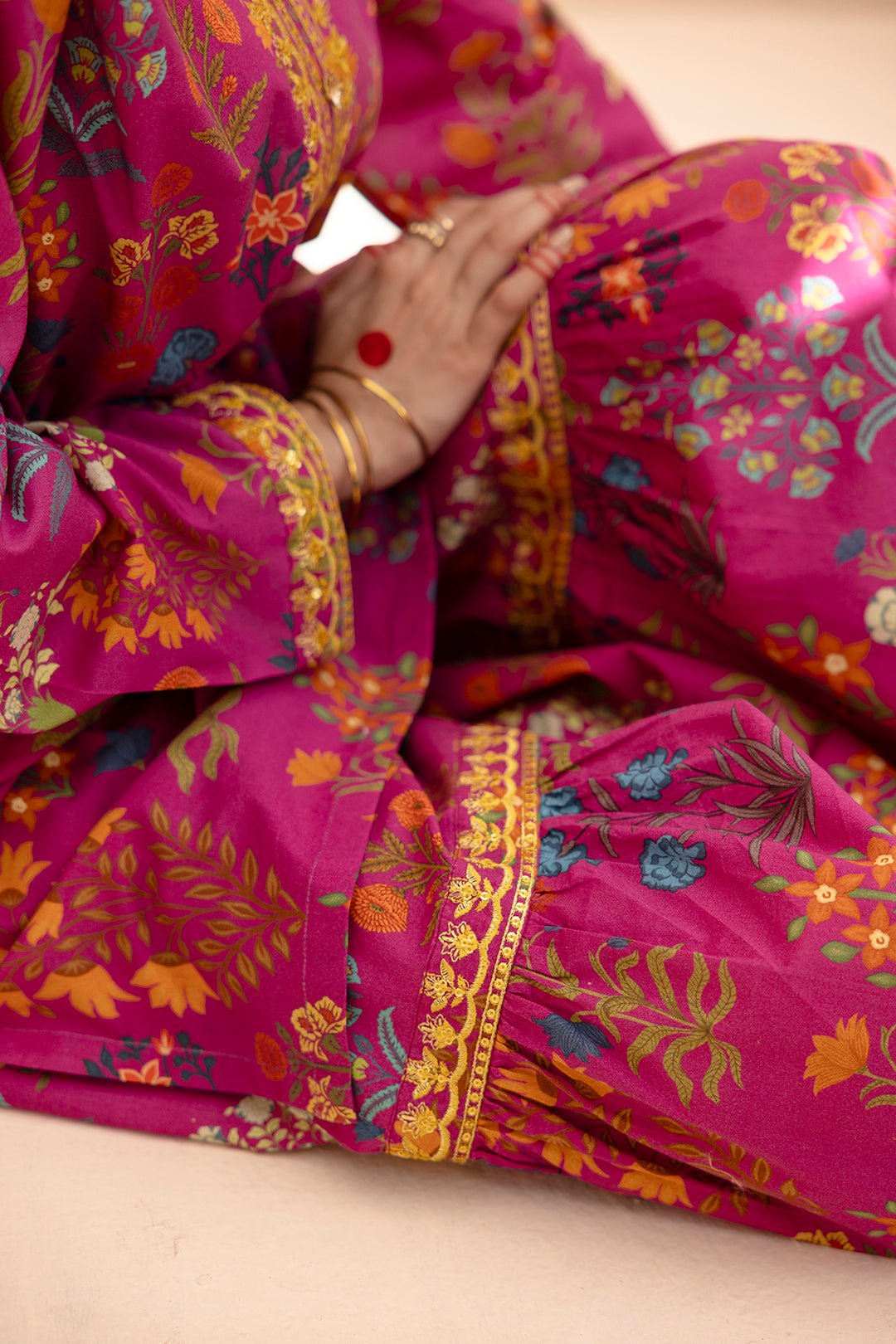 Embroidered Gharara Suit - 1616