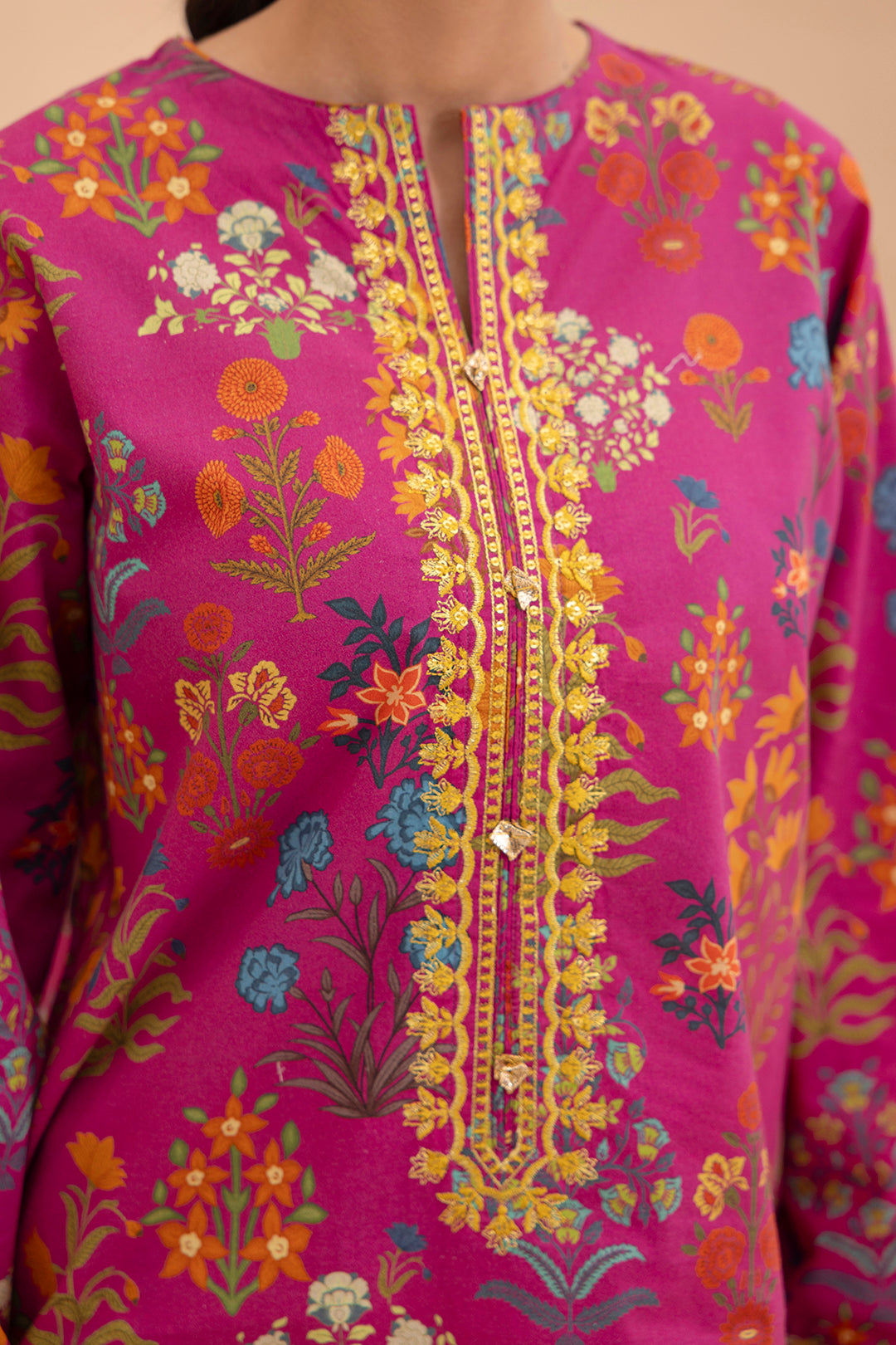 Embroidered Gharara Suit - 1616