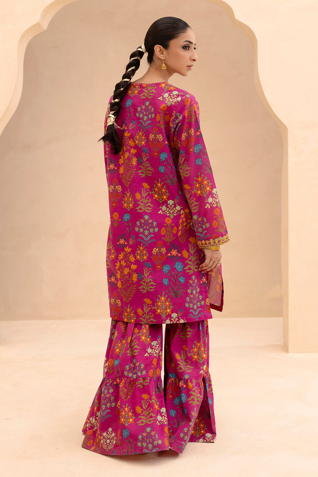 Embroidered Gharara Suit - 1616