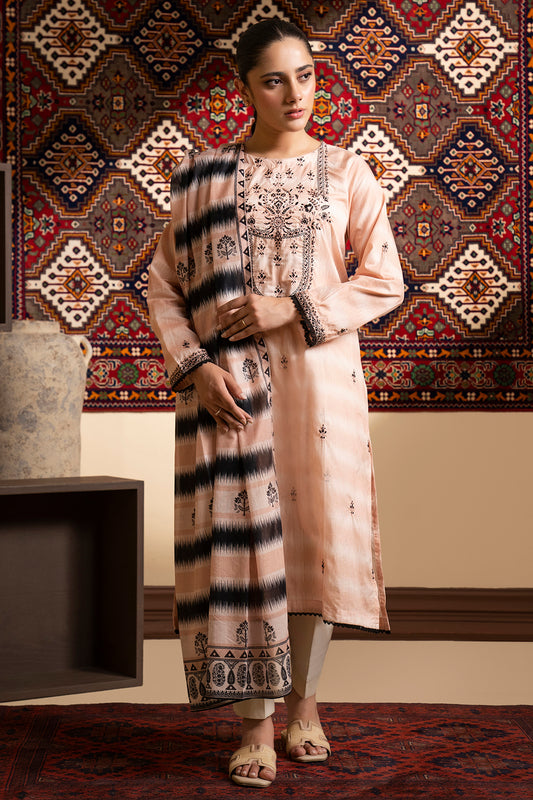Embroidered Kurta Dupatta - 1668