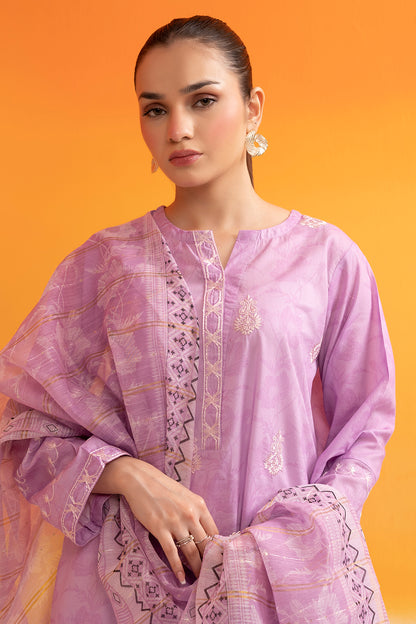 Embroidered Kurta Dupatta - 1670