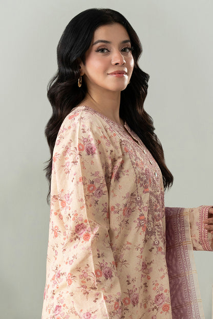 Embroidered Kurta Dupatta - 1672