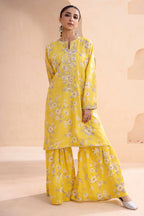 Embroidered Gharara Suit - 1686