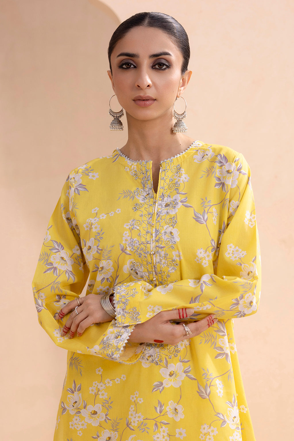 Embroidered Gharara Suit - 1686